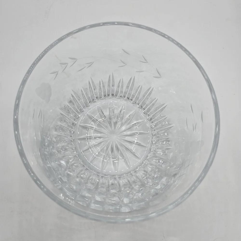 Princess House Heritage Crystal Ice Bucket | Vintage Holiday Barware